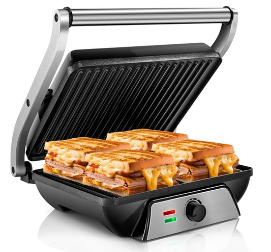 Multifunction electric grill for indoor use.
