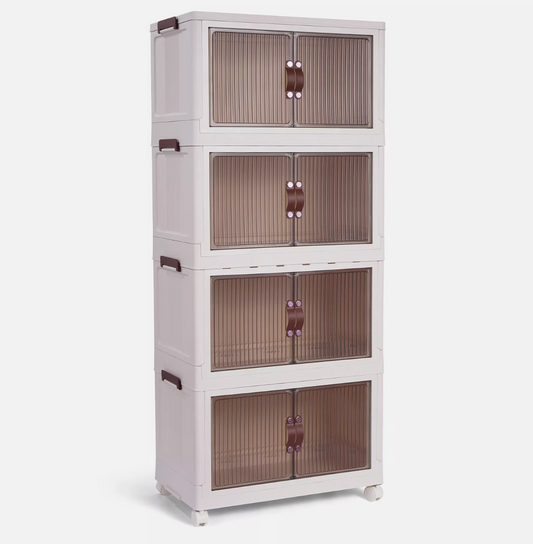 4 Tier Stackable Cabinet Organizer